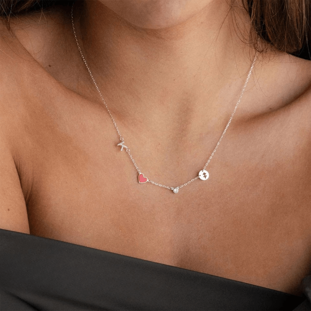 Personalized Necklace, Letter, Constellation and Birthstone - TRIOVARI ACCESSORIES