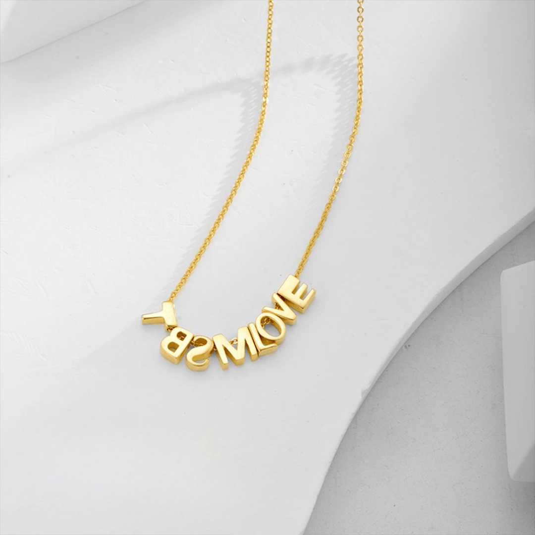 Personalized Name Necklace Or Initials From Separate Letters - TRIOVARI ACCESSORIES