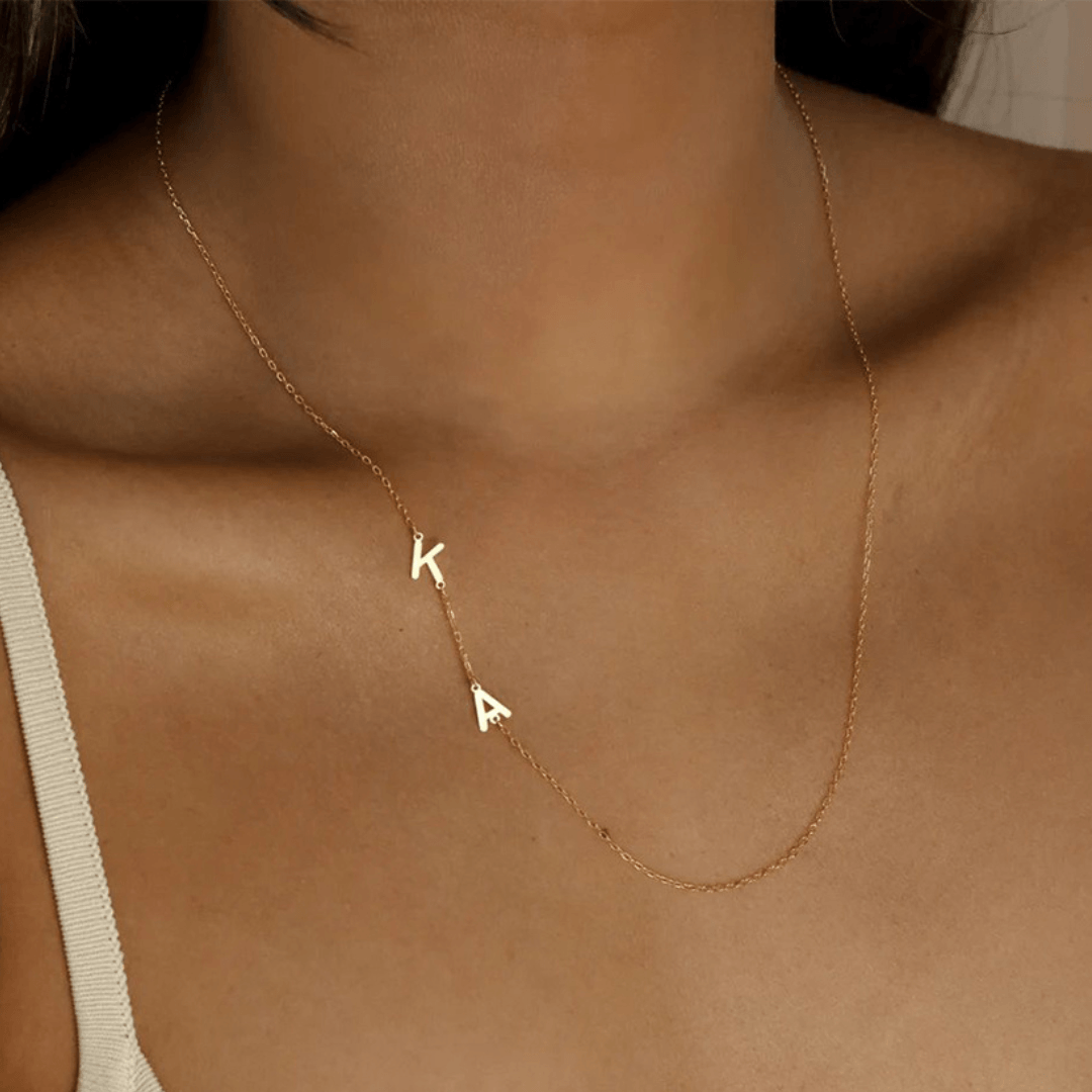 Personalized Separate Letters Name Necklace - TRIOVARI ACCESSORIES