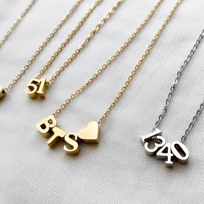 Personalized Name Necklace Or Initials From Separate Letters - TRIOVARI ACCESSORIES