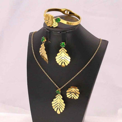 Leaves Jewelry Set - TRIOVARI ACCESSORIES