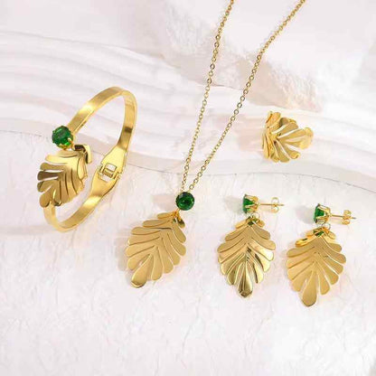 Leaves Jewelry Set - TRIOVARI ACCESSORIES