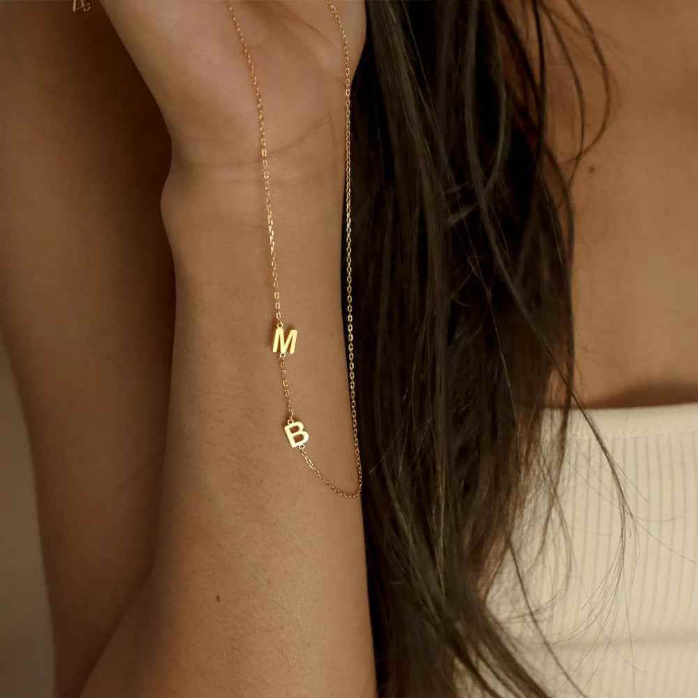 Personalized Separate Letters Name Necklace