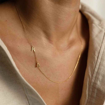 Personalized Separate Letters Name Necklace