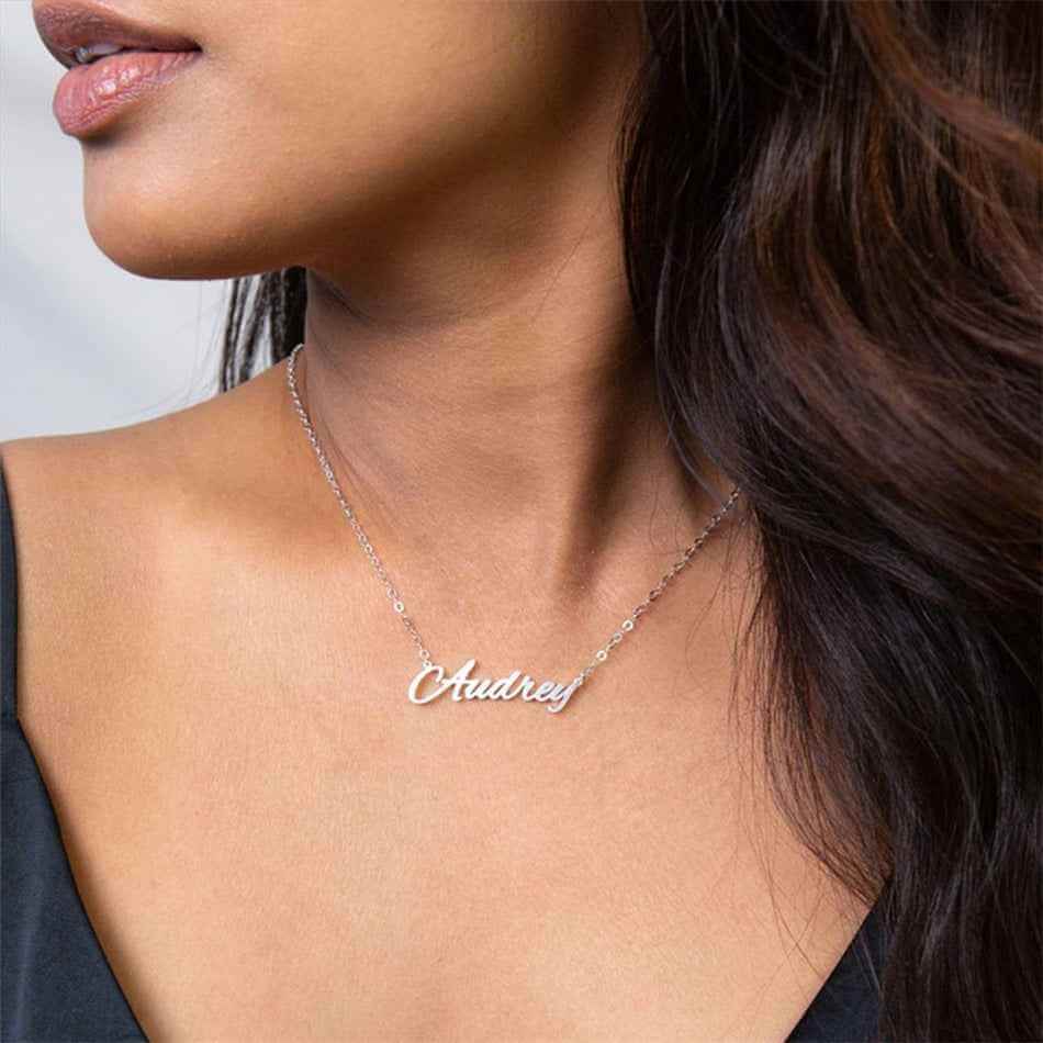 Personalized Name Necklace With Cable Chain
